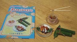 葛を使った和菓子のセット。